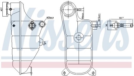 Розширювальний бачок Nissens 996364