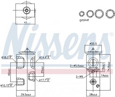 Розширювальний клапан кондиціонера Nissens 999450 (фото 1)