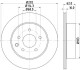 Диск гальмівний задній Renault koleos 2.0, 2.5 (08-)/ nissan qashqai, x-trail 1.6, 2.0, 2.2 (03-) NISSHINBO ND2003K (фото 1)