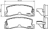 Колодки гальмівні задні дискові lexus es 3.0 (96-01) NISSHINBO NP1011 (фото 1)