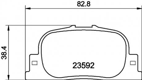 Колодки тормозные дисковые задние toyota camry 2.2, 3.0 (96-01) NISSHINBO NP1035