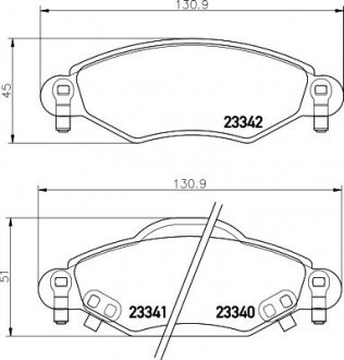 Колодки гальмові дискові передні Toyota yaris 1.0, 1.3, 1.5 (01-05) NISSHINBO NP1130 (фото 1)