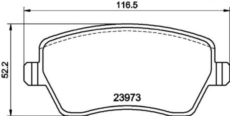 Колодки гальмові дискові передні renault duster, dokker, logan, kangoo 1.5, 1.6 (08-) NISSHINBO NP2010