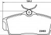 Колодки гальмівні передні дискові nissan almera 1.5, 1.8, 2.2 (00-) NISSHINBO NP2052 (фото 1)