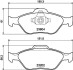 Колодки гальмівні передні дискові mazda2 1.3, 1.4, 1.6 (03-)/ford fusion 1.4, 1.6 (04-12) NISSHINBO NP5008 (фото 1)