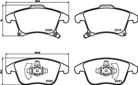 Колодки тормозные дисковые ford mondeo v (14-) NISSHINBO NP5079