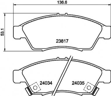 Колодки тормозные дисковые передние suzuki leana 1.4 1.6 (02-06) NISSHINBO NP9013 (фото 1)