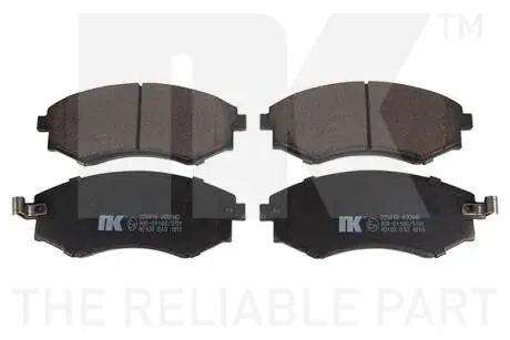 Комплект тормозных колодок, дисковый тормоз NK 223418