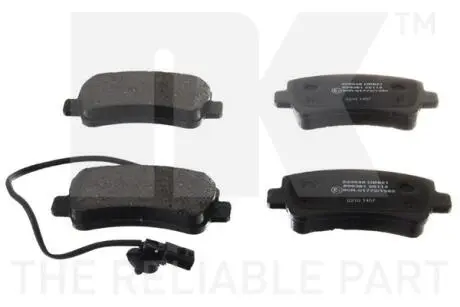 Комплект тормозных колодок, дисковый тормоз NK 223648