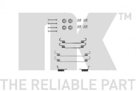 Комплект монтажний гальмівних колодок NK 7922737