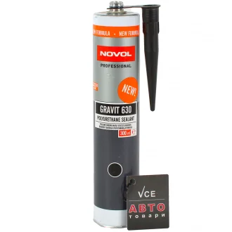 GRAVIT 630 Поліуретановий герметик – чорний 0,300мл x12 Novol 33201