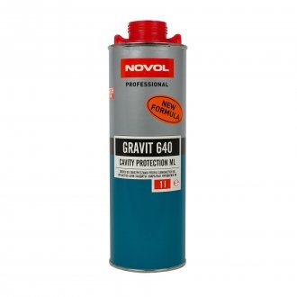 Gravit 640 засіб захисту закритих профілів кузова 1,0л x12 Novol 37701 (фото 1)