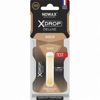 Ароматизатор целюлозний із капсулою x drop deluxe - gold NOWAX NX00065