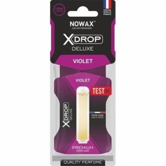 Ароматизатор целюлозний із капсулою x drop deluxe - violet NOWAX NX00069