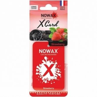 Ароматизатор "x card" - strawbarry NOWAX NX07538