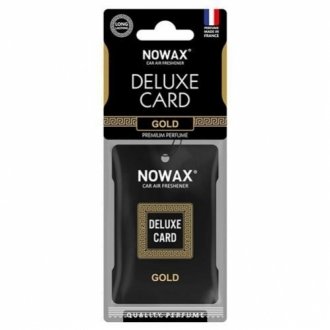 Ароматизатор delux card 6 г-gold NOWAX NX07731