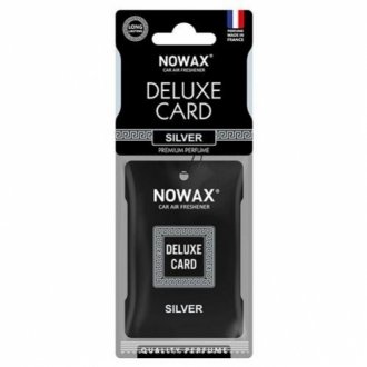 Ароматизатор delux card 6 р. - silver NOWAX NX07732