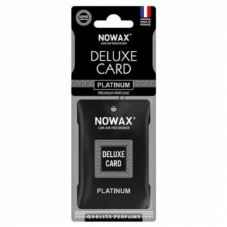 Ароматизатор delux card 6 г-platinum NOWAX NX07735