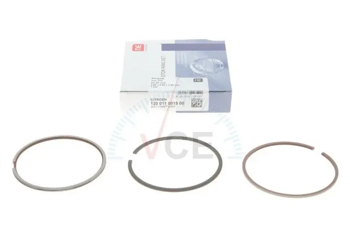 Кольцо поршневое fiat scudo 1.9d 98-07 (82.20mm/std) (2-2-3) = 8911420000 NPR 120 011 0015 00 (фото 1)