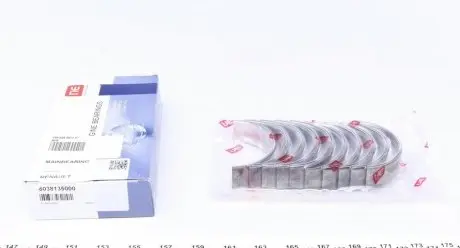 Вкладыши коренные renault master 2.3dci 10-(+0.50) = 6038135000 NPR 180 038 0013 21