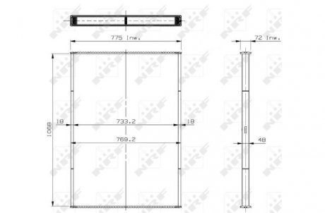 Сітка радіатора, охолодження двигуна NRF 29559