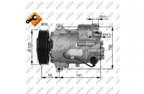 Компресор кондиціонера NRF 32487G