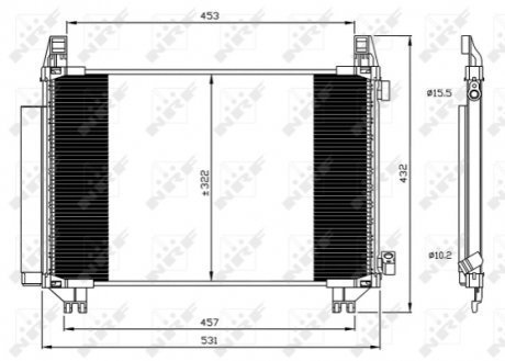 Климатический радиатор тойота NRF 350062