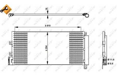 Кліматичний радіатор NRF 350332