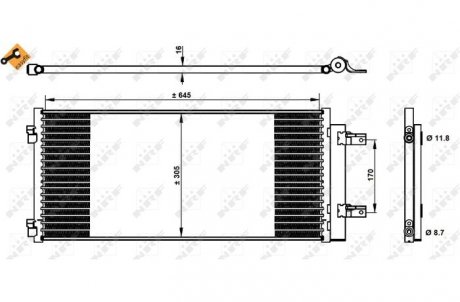 Климатический радиатор NRF 350338