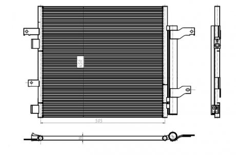 Радиатор кондиционера воздуха NRF 350388