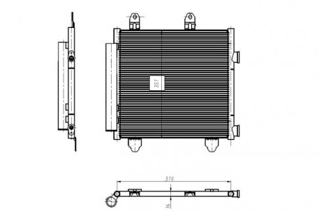 Радиатор кондиционера воздуха NRF 350445