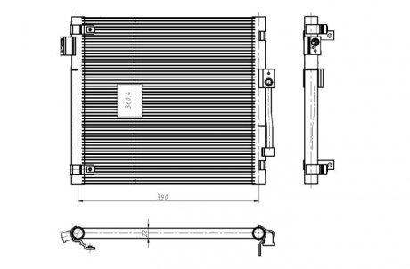 Радиатор кондиционера easy fit NRF 350447
