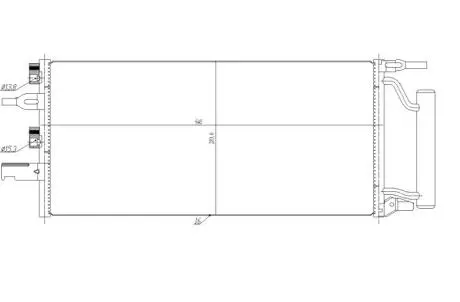 Радіатор кондиціонера повітря NRF 350475