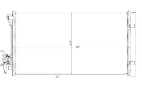 Радиатор кондиционера воздуха NRF 350479