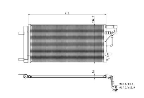 Радиатор кондиционера воздуха NRF 350491