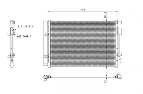 Радиатор кондиционера воздуха NRF 350496