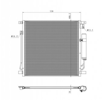 Радиатор кондиционера воздуха NRF 350502 (фото 1)