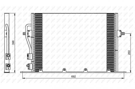 Климатический радиатор форд NRF 35196 (фото 1)