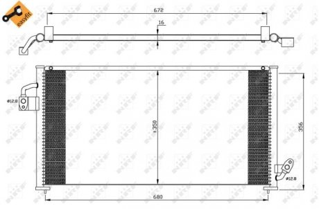 Кліматичний радіатор субара NRF 35523