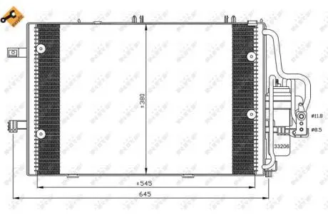 Кліматичний радіатор опель NRF 35530