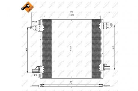 Радиатор NRF 35702