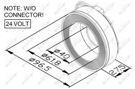 Муфта компрессора кондиционера NRF 38448