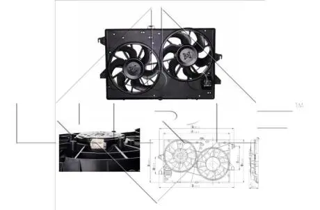 Вентилятор охлаждения двигателя NRF 47000