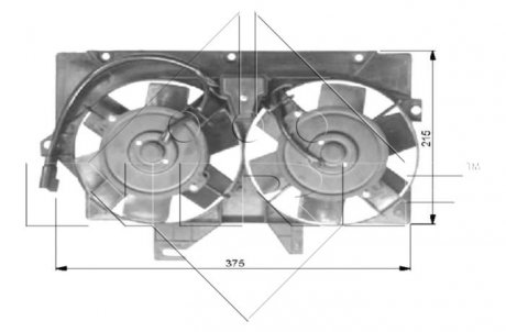 Вентилятор охолодження двигуна NRF 47036