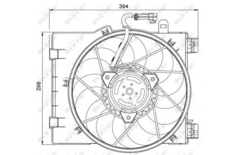 Вентилятор охолодження двигуна NRF 47063