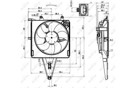 Вентилятор охлаждения двигателя NRF 47431