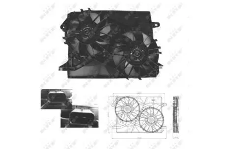Вентилятор охлаждения двигателя NRF 47674