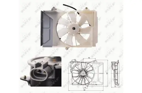 Вентилятор охлаждения двигателя NRF 47697
