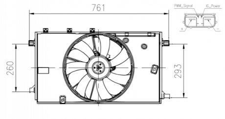 Вентилятор охлаждения двигателя NRF 47933 (фото 1)