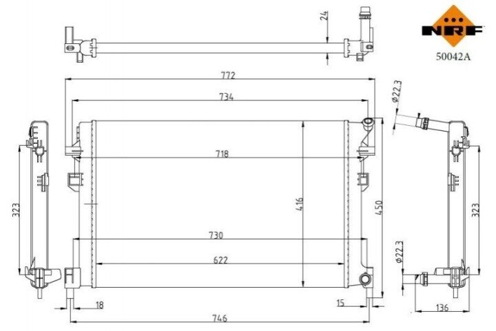 Интеркуллер NRF 50042A (фото 1)